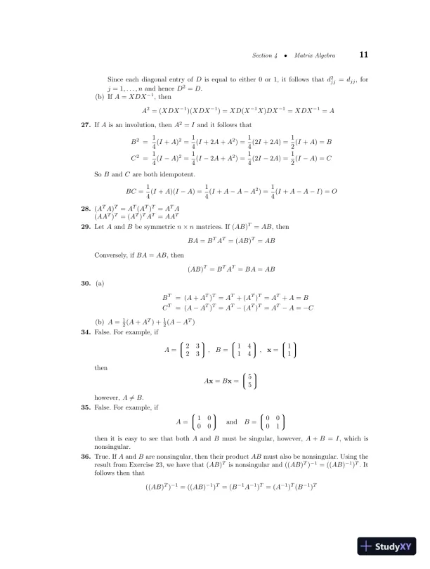 Solution Manual For Linear Algebra With Applications, 8th Edition - Page 15 preview image