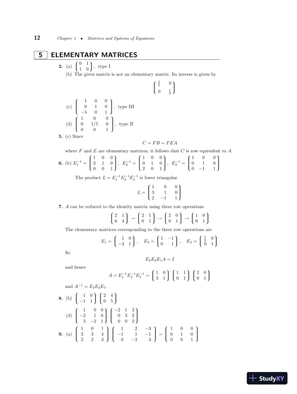 Solution Manual For Linear Algebra With Applications, 8th Edition - Page 16 preview image