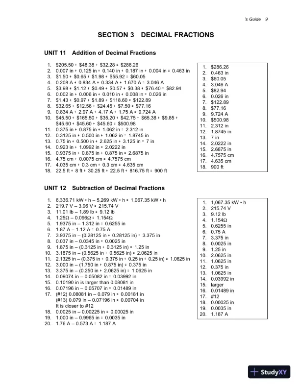 Solution Manual for Practical Problems in Mathematics for Electricians, 9th Edition - Page 13 preview image