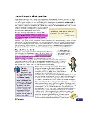 Second Branch the Executive - Page 1 preview image