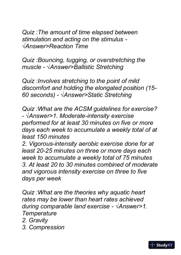 AEA Cardiovascular Certification Exam With Answers (160 Solved Questions) - Page 4 preview image