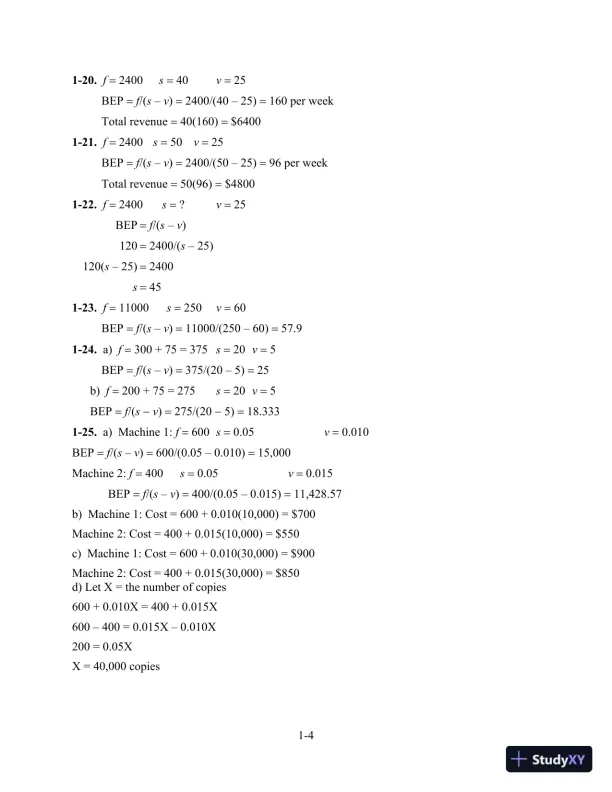Quantitative Analysis for Management, Global 13th Edition Solution Manual - Page 5 preview image