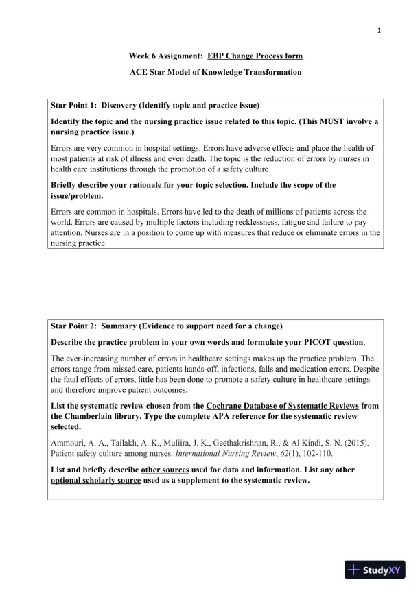 NR451 Health Neurological Physical Assessment Week 6 With Answers (5 Solved Questions) - Page 3 preview image