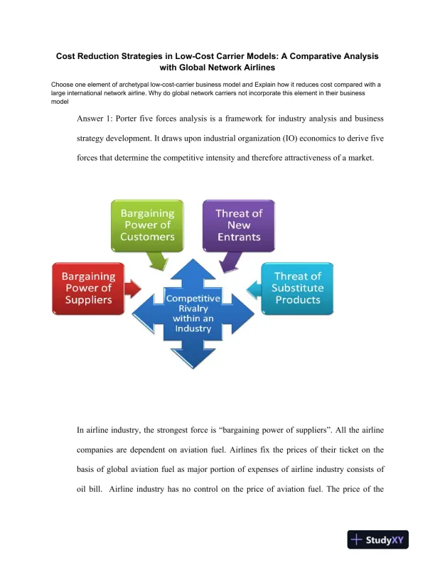 Cost Reduction Strategies in Low-Cost Carrier Models: A Comparative Analysis with Global Network Airlines - Page 1 preview image