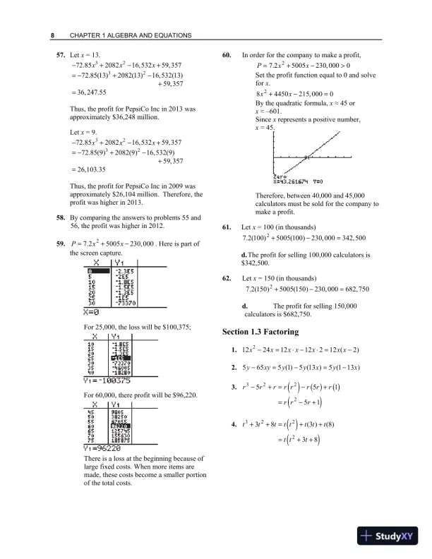 Solution Manual for Finite Mathematics with Applications In the Management, Natural, and Social Sciences, 12th Edition - Page 11 preview image