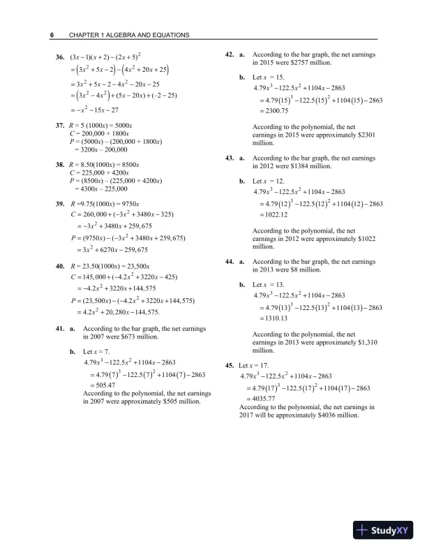 Solution Manual for Finite Mathematics with Applications In the Management, Natural, and Social Sciences, 12th Edition - Page 9 preview image