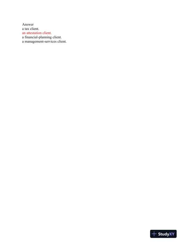 ACC 562 Auditing and Professional Conduct: A Comprehensive Assessment - Page 7 preview image