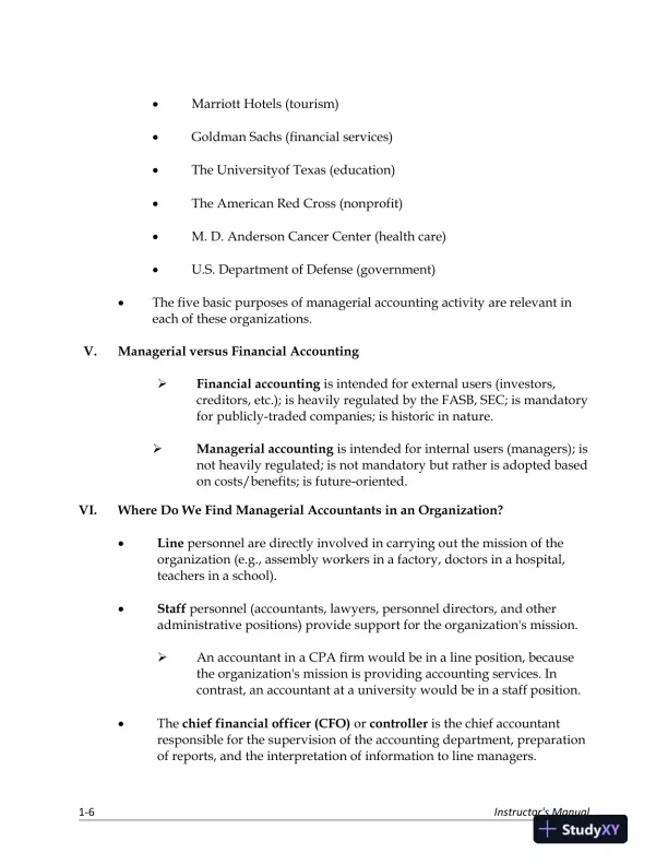 Lecture Notes for Managerial Accounting: Creating Value in a Dynamic Business Environment, 12th Edition - Page 7 preview image