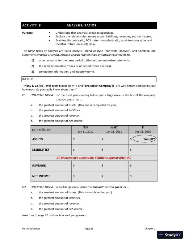 Solution Manual for Interpreting and Analyzing Financial Statements, 6th Edition - Page 10 preview image