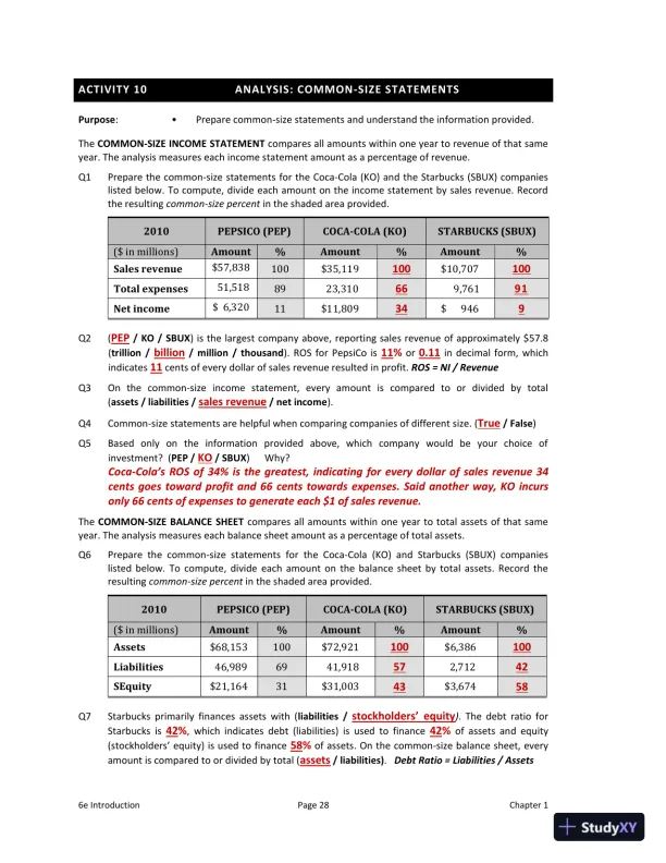 Solution Manual for Interpreting and Analyzing Financial Statements, 6th Edition - Page 15 preview image