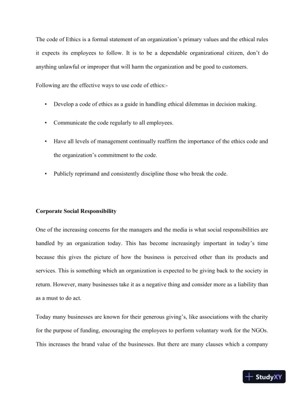 Corporate Social Responsibility - Page 4 preview image