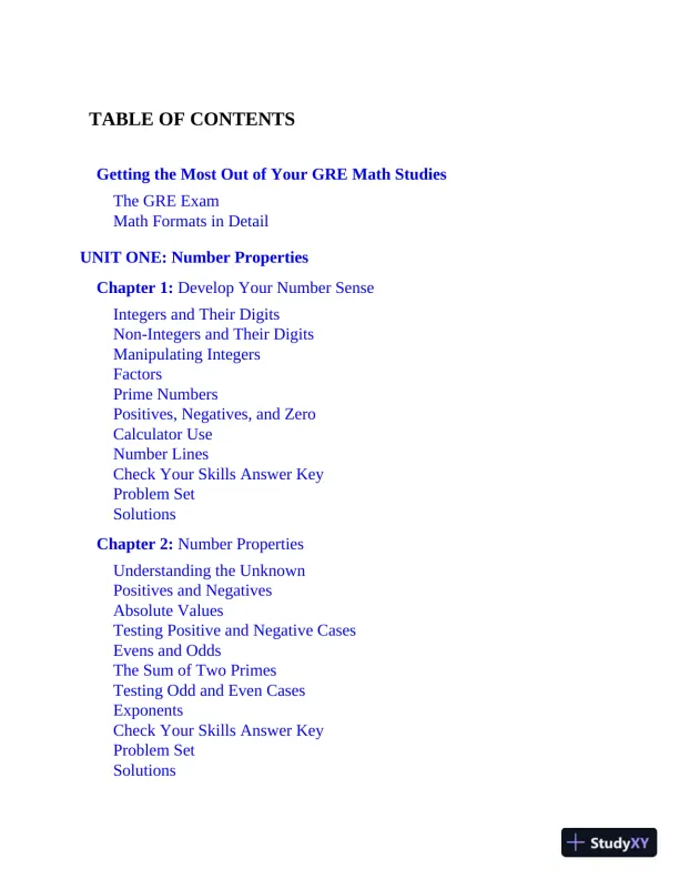 GRE All the Quant: Effective Strategies and Practice from 99th Percentile Instructors, 6th Edition (2023) - Page 8 preview image