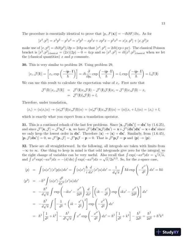 Solution Manual for Modern Quantum Mechanics, 2nd Edition - Page 13 preview image