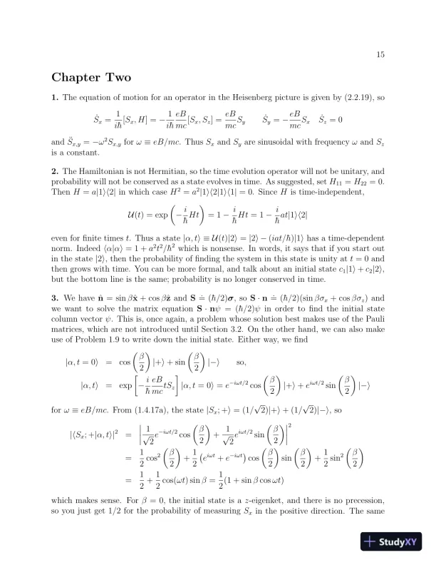 Solution Manual for Modern Quantum Mechanics, 2nd Edition - Page 15 preview image