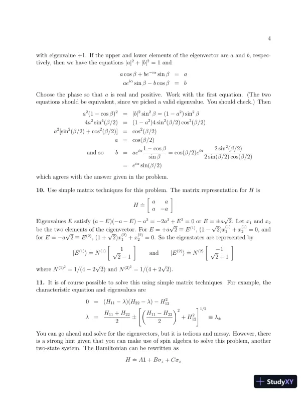 Solution Manual for Modern Quantum Mechanics, 2nd Edition - Page 4 preview image