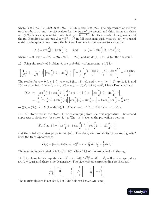 Solution Manual for Modern Quantum Mechanics, 2nd Edition - Page 5 preview image
