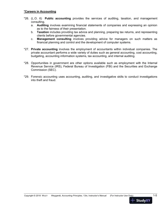 Lecture Notes For Accounting Principles, 13th Edition - Page 6 preview image