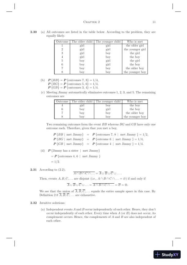Solution Manual for Probability and Statistics for Computer Scientists, 10th Edition - Page 12 preview image