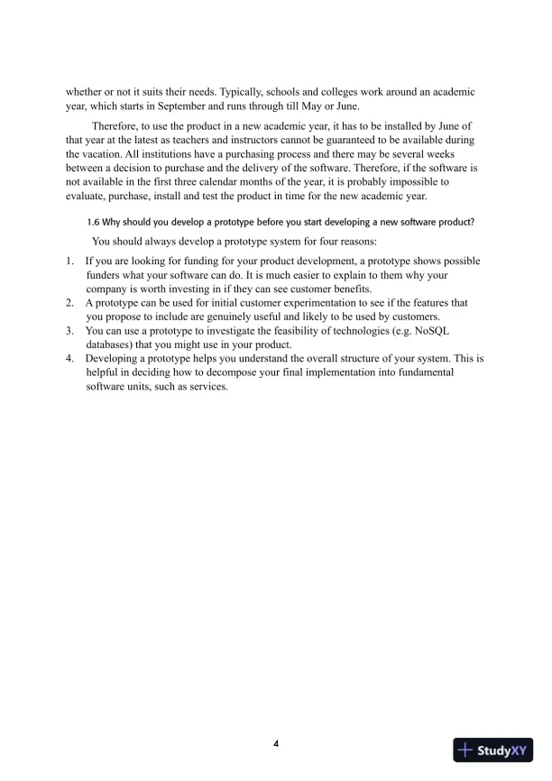 Solution Manual for Engineering Software Products: An Introduction to Modern Software Engineering, 1st Edition - Page 4 preview image