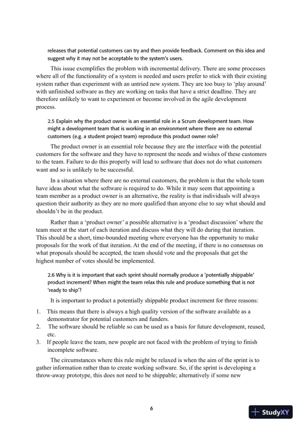 Solution Manual for Engineering Software Products: An Introduction to Modern Software Engineering, 1st Edition - Page 6 preview image