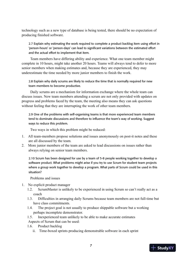Solution Manual for Engineering Software Products: An Introduction to Modern Software Engineering, 1st Edition - Page 7 preview image