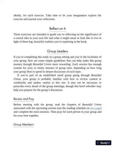 Beautiful Union Study Guide: A Practical Companion for Deep Reflection, Good Conversation, and Tough Questions You Really Want to Ask (2023) - Page 10 preview image