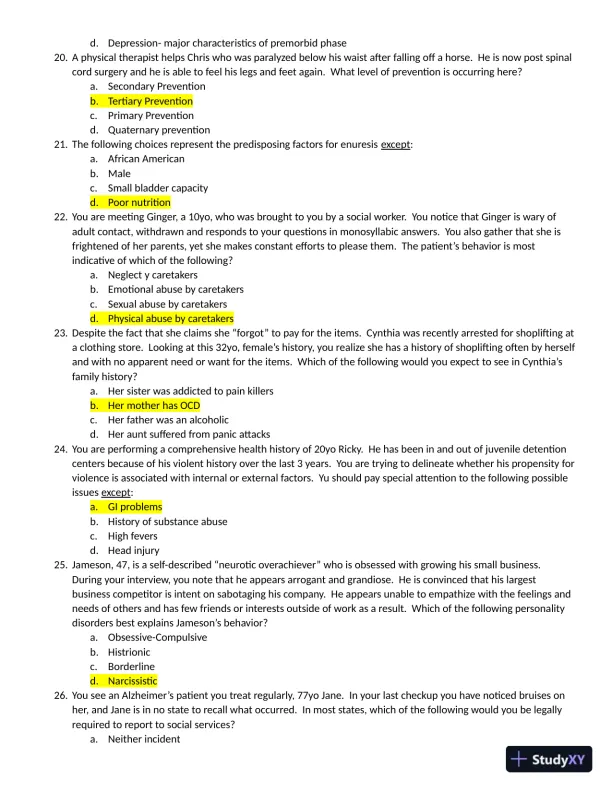 Barkley DRT #2 Practice Exam with Answers (100 Solved Questions) - Page 5 preview image