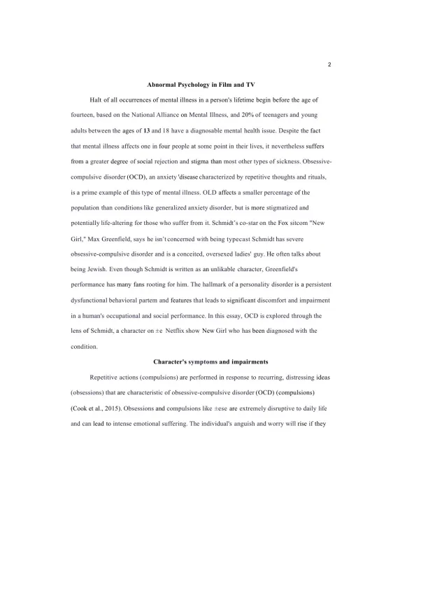 Understanding and Exploring Abnormal Psychology in - Page 2 preview image