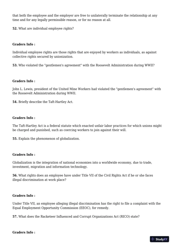 Employment And Labor Law, 9th Edition Test Bank - Page 14 preview image