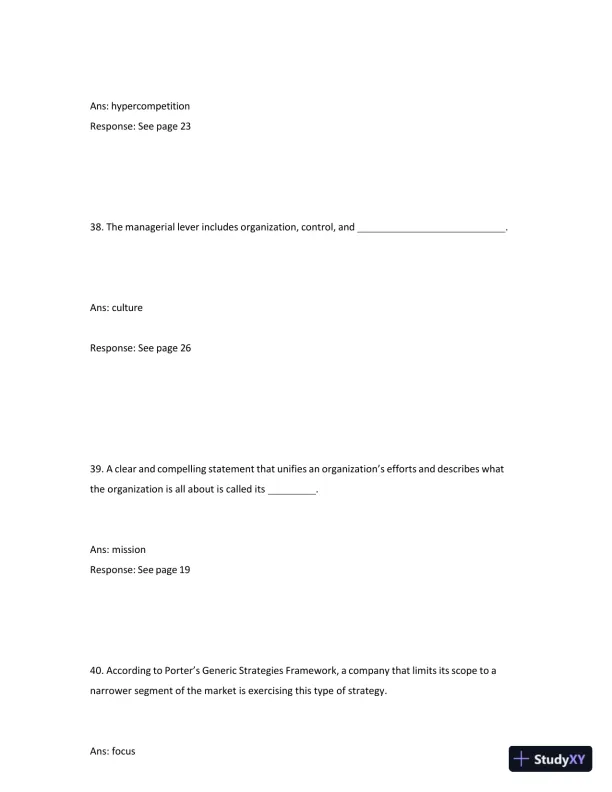 Test Bank for Managing and Using Information Systems: A Strategic Approach, 7th Edition (Chapters 1-13) - Page 30 preview image