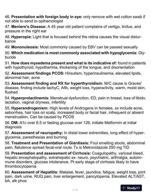 3P Clinical Analysis Practice Exam With Answers (162 Solved Questions) - Page 5 preview image