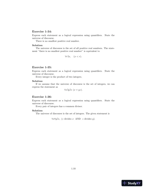 Solution Manual for Introduction to Mathematical Thinking: Algebra and Number Systems, 1st Edition - Page 11 preview image