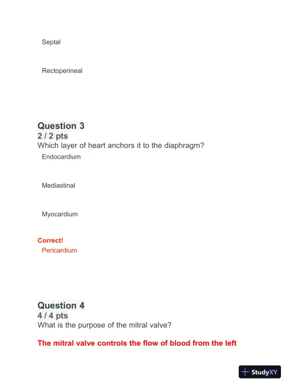 BIOD152 Cardiovascular Module Exam With Answers (32 Solved Questions) - Page 3 preview image