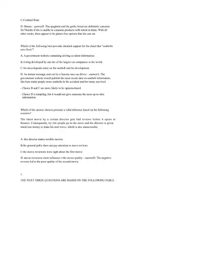ATI TEAS PRACTICE TEST Reading - Page 14 preview image