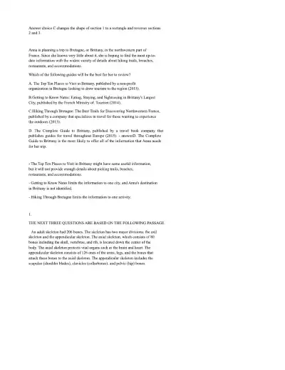 ATI TEAS PRACTICE TEST Reading - Page 19 preview image