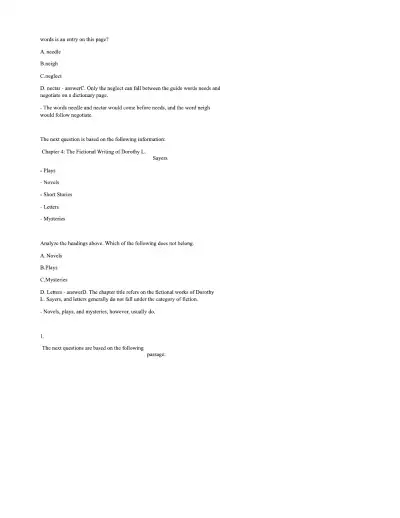 ATI TEAS PRACTICE TEST Reading - Page 39 preview image