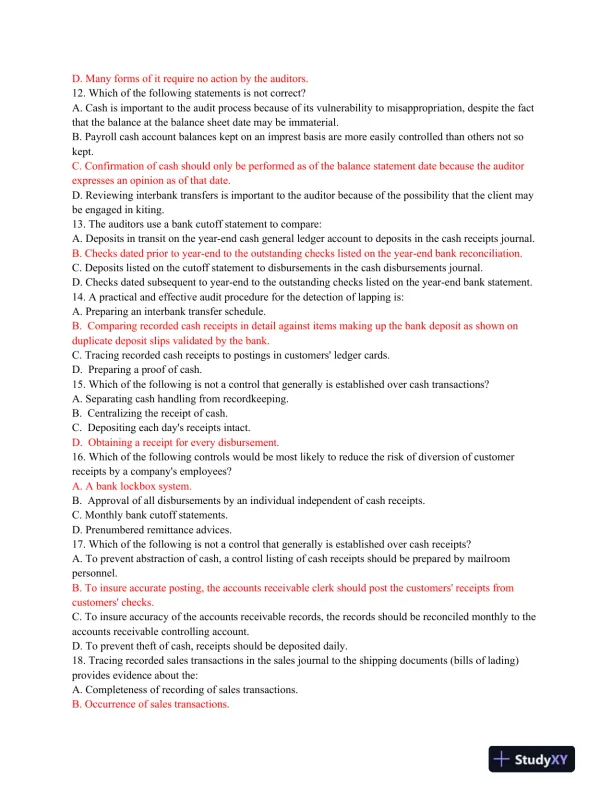 ACC555 Final Exam - Page 4 preview image