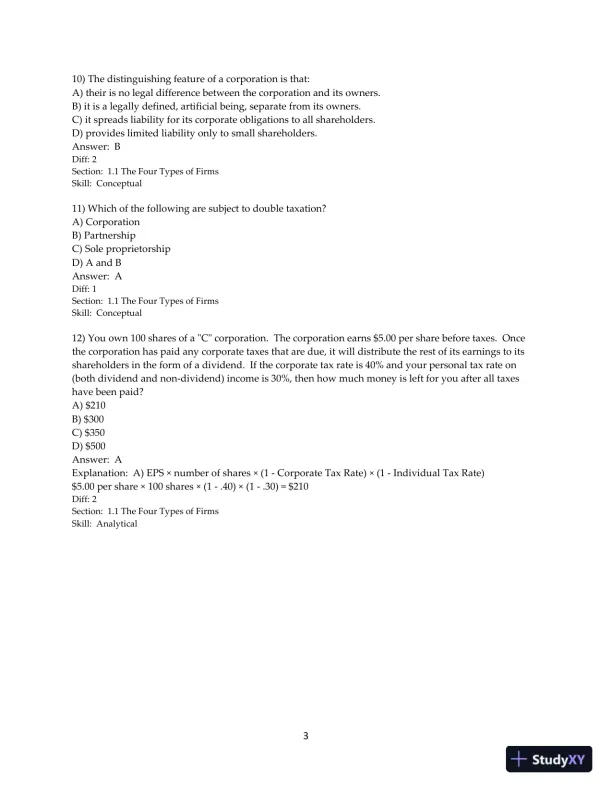 Corporate Finance, Global Second Edition Test Bank - Page 5 preview image