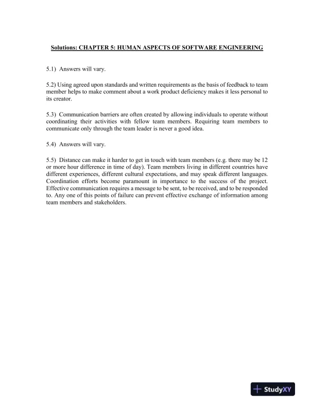 Solution Manual for Software Engineering: A Practitioner's Approach, 9th Edition - Page 12 preview image