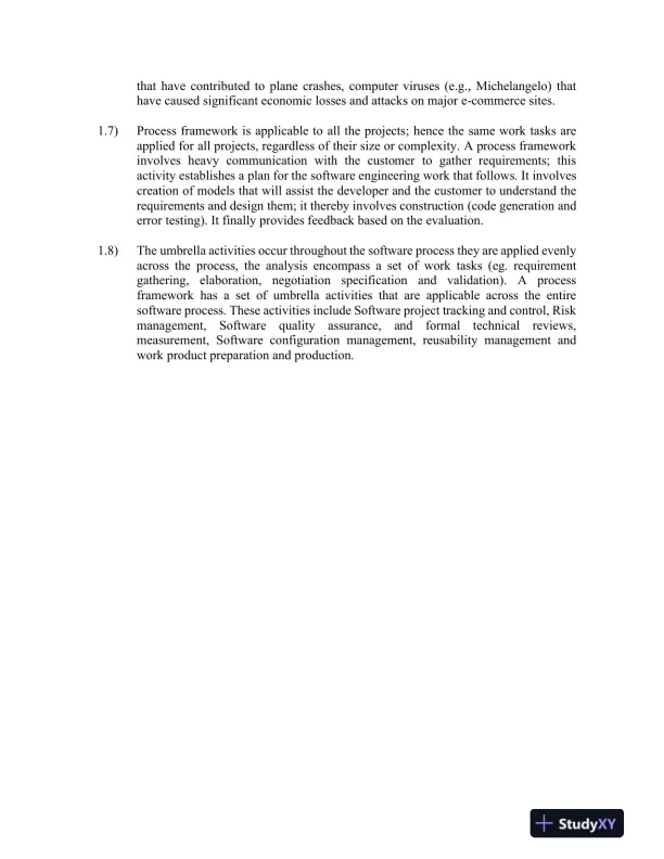 Solution Manual for Software Engineering: A Practitioner's Approach, 9th Edition - Page 4 preview image