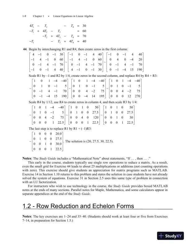 Solution Manual for Linear Algebra, 6th Edition - Page 14 preview image