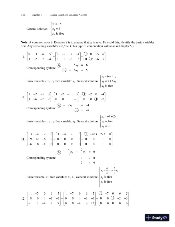 Solution Manual for Linear Algebra, 6th Edition - Page 16 preview image