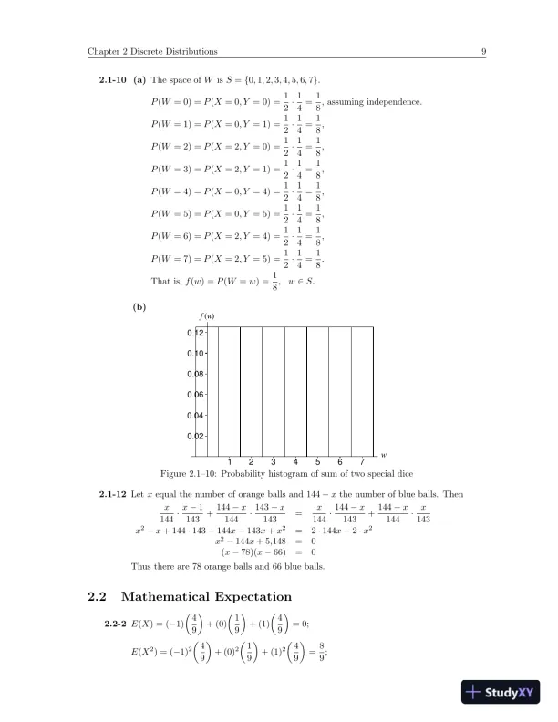 Solution Manual for Probability and Statistical Inference, 10th Edition - Page 13 preview image