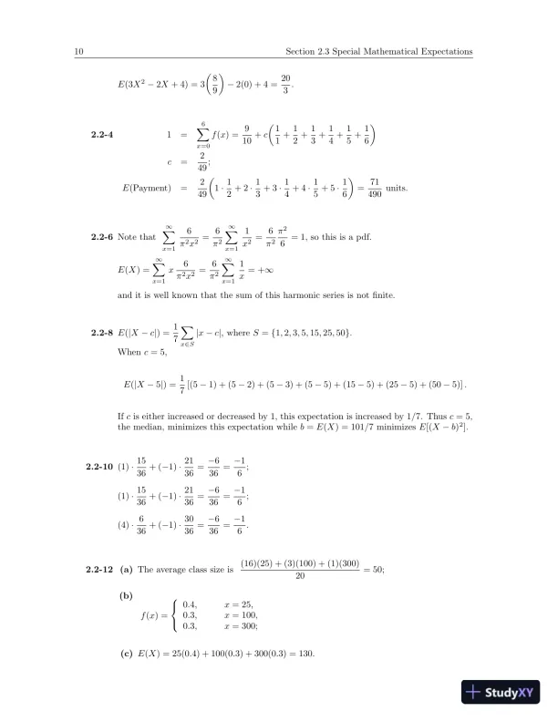 Solution Manual for Probability and Statistical Inference, 10th Edition - Page 14 preview image