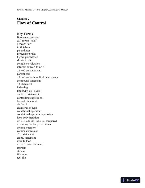 Solution Manual for Absolute C++, 6th Edition - Page 23 preview image
