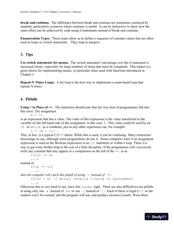 Solution Manual for Absolute C++, 6th Edition - Page 26 preview image