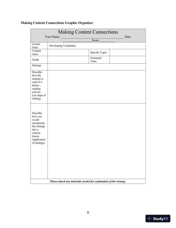 Test Bank for Improving Adolescent Literacy: Content Area Strategies At Work, 5th Edition - Page 12 preview image