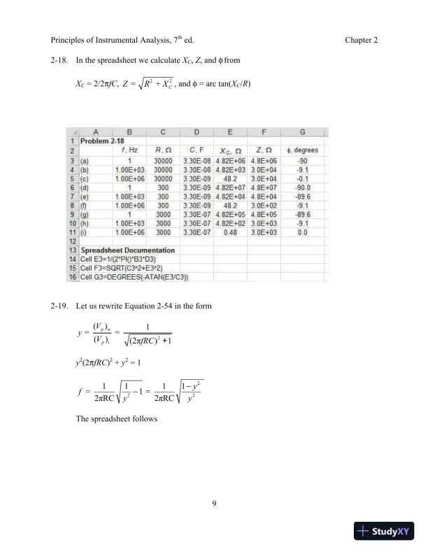 Solution Manual For Principles of Instrumental Analysis, 7th Edition - Page 14 preview image