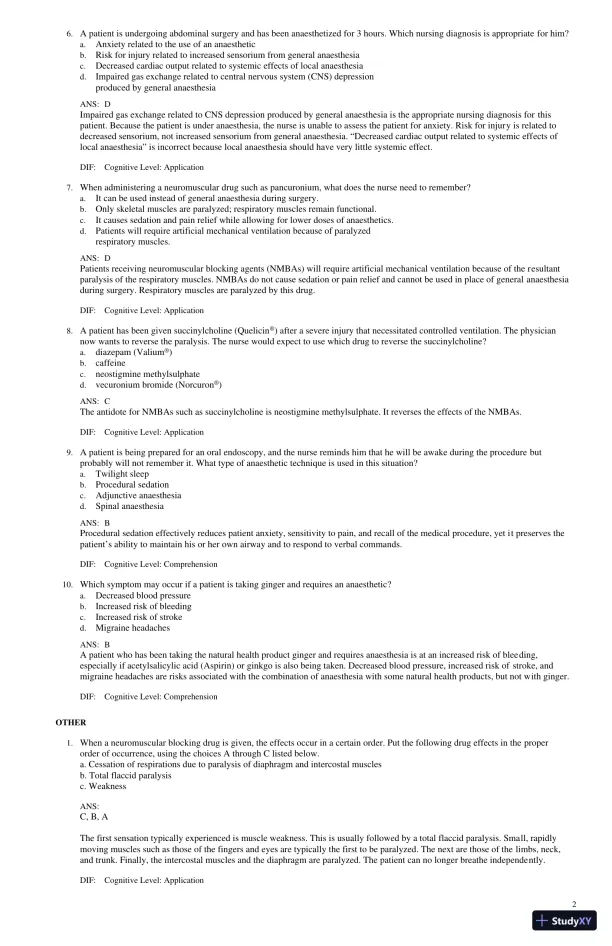 Test Bank for Lilley's Pharmacology for Canadian Health Care Practice, 4th Edition (Chapters 1-58) - Page 29 preview image