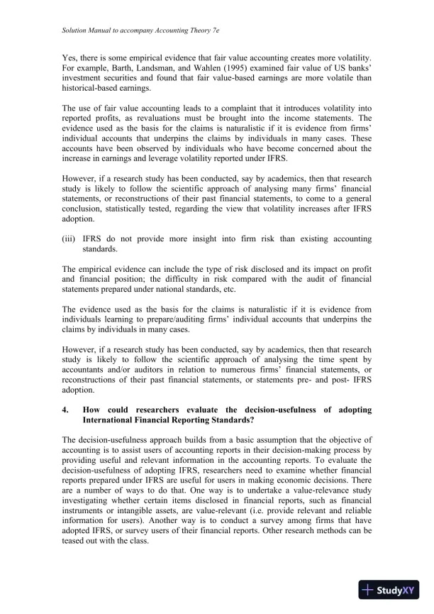 Accounting Theory, 7th Edition Solution Manual - Page 26 preview image